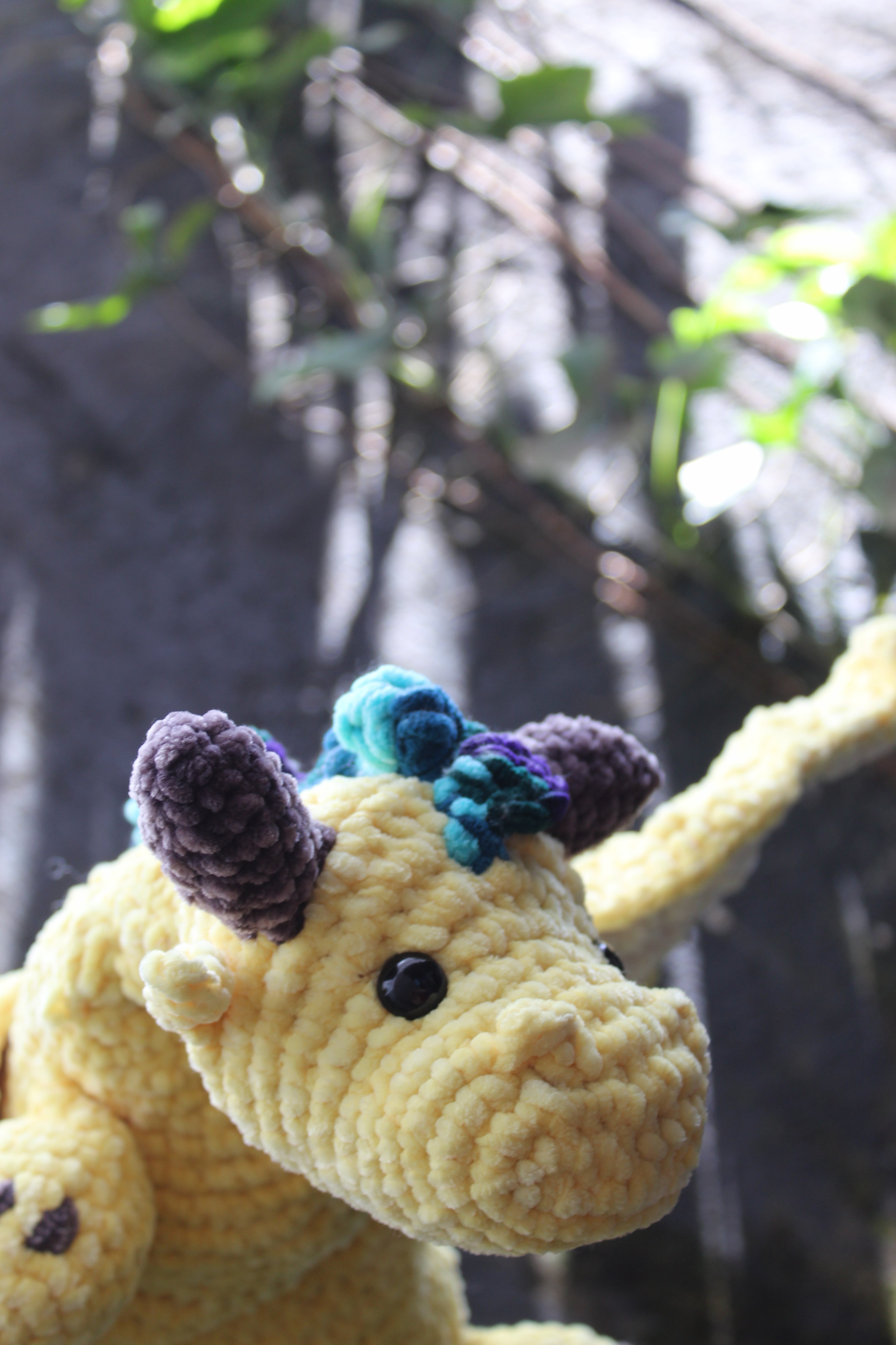 Dragón Amarillo — Amigurumi de Diseño