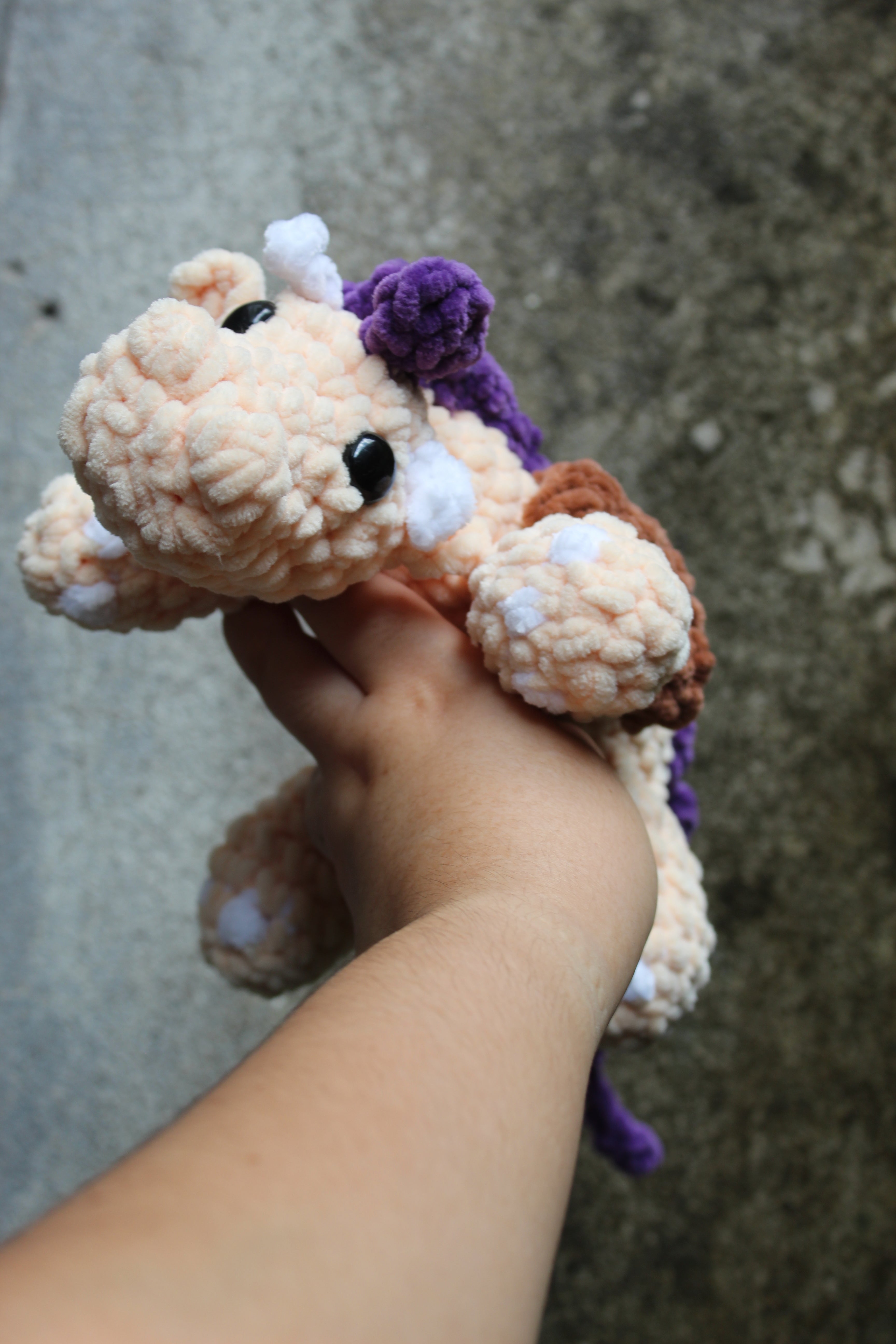 Dragón Melocotón — Amigurumi de Diseño