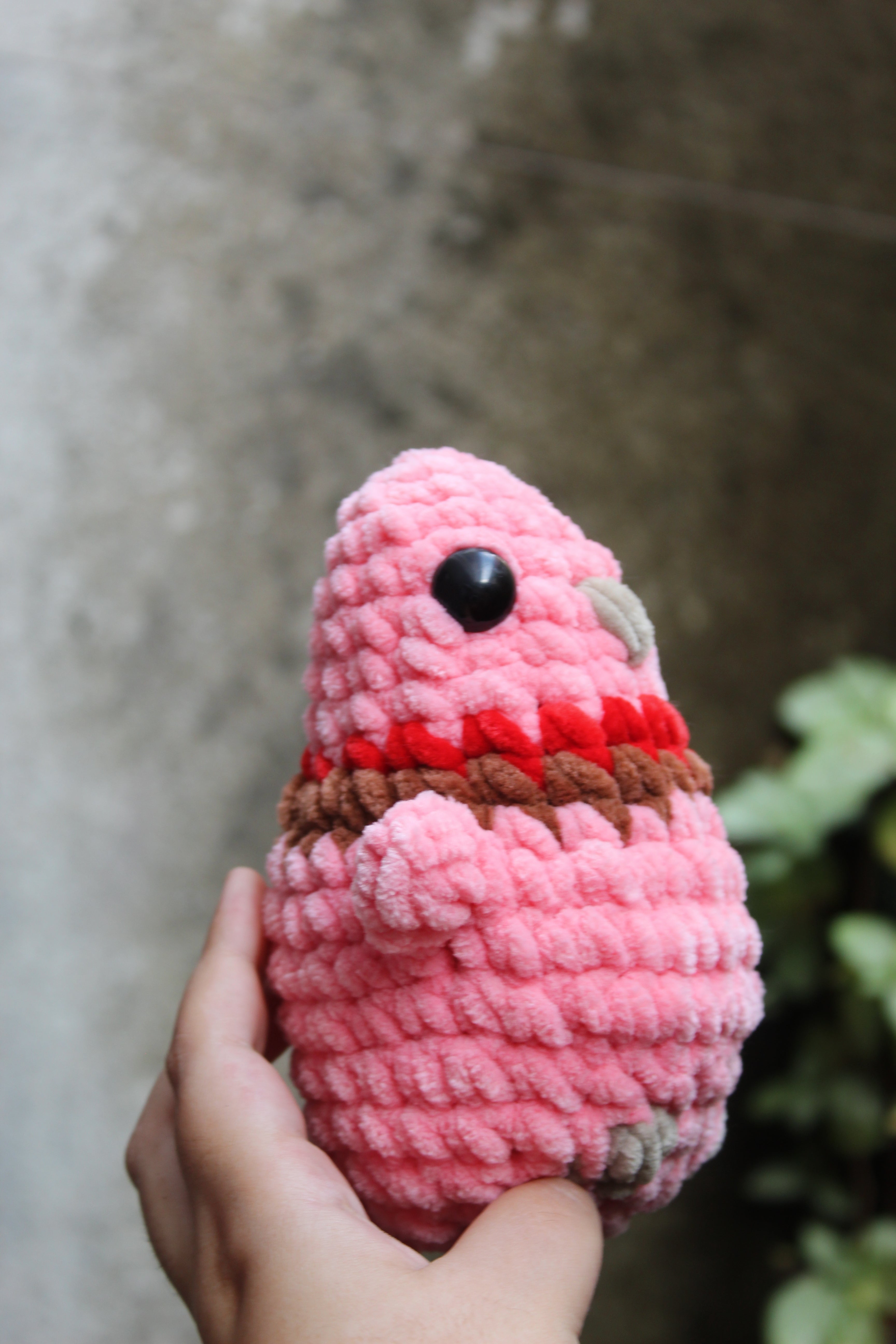 Pajarito Rosa — Amigurumi de Diseño