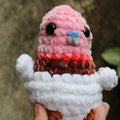 Vögelchen mit rosafarbenem Kopf – Designer-Amigurumi