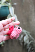 Llavero Polilla Rosa — Amigurumi