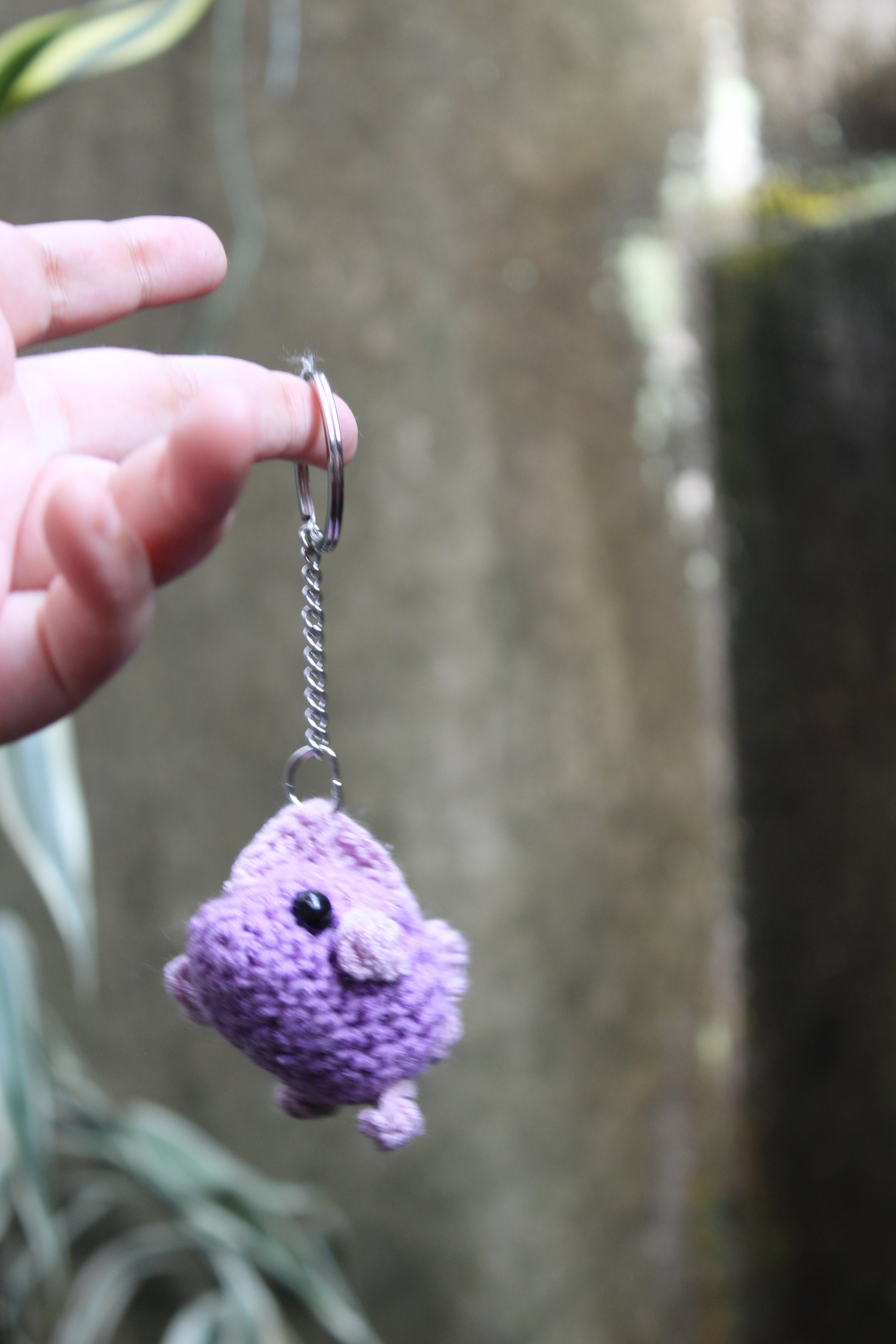 Llavero Pececito Morado — Amigurumi