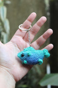 Llavero Pececito con Patas Azul a Turquesa — Amigurumi