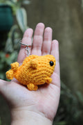 Llavero Pececito con Patas Amarillo — Amigurumi