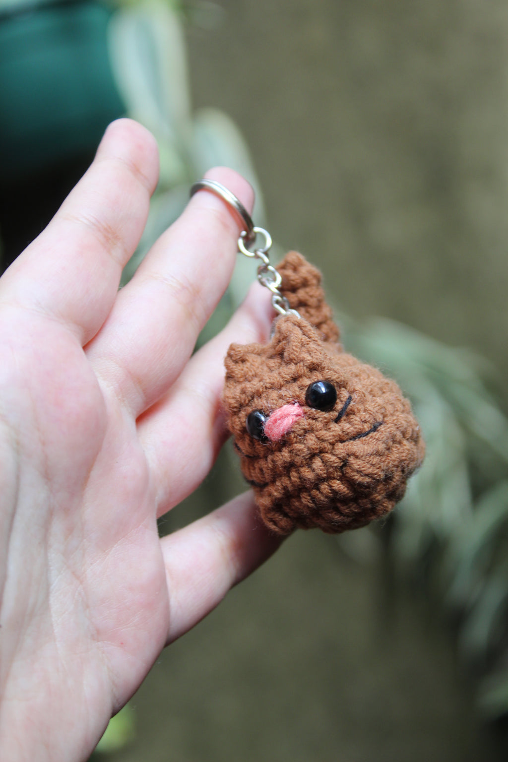 Llavero Gatito Café — Amigurumi