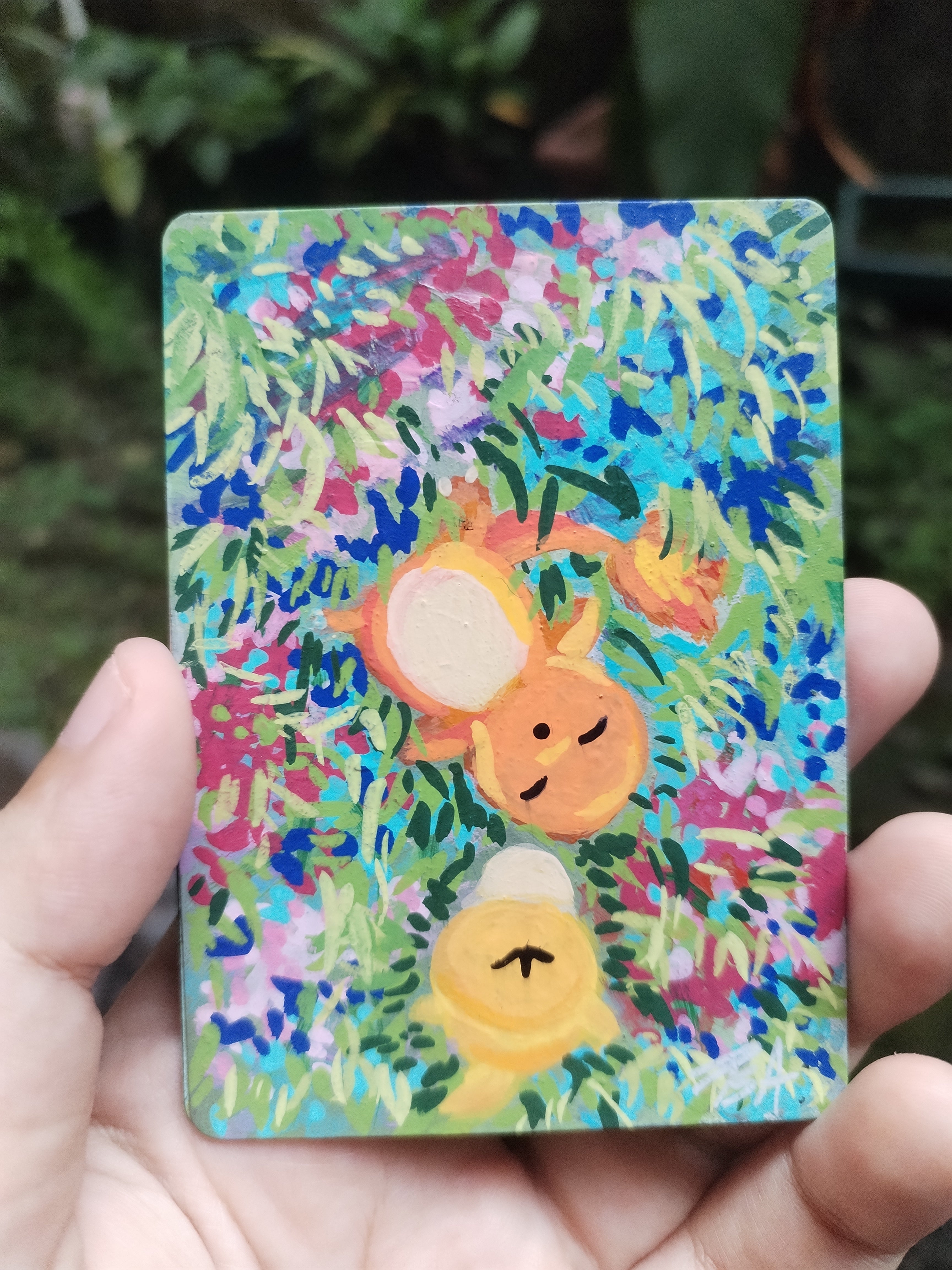 Charmander & Psyduck — Alt Art Card · Intervención Completa