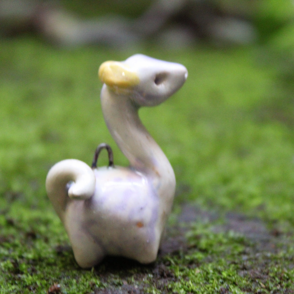Long-necked Dinosaur Ring — Handcrafted Ceramic