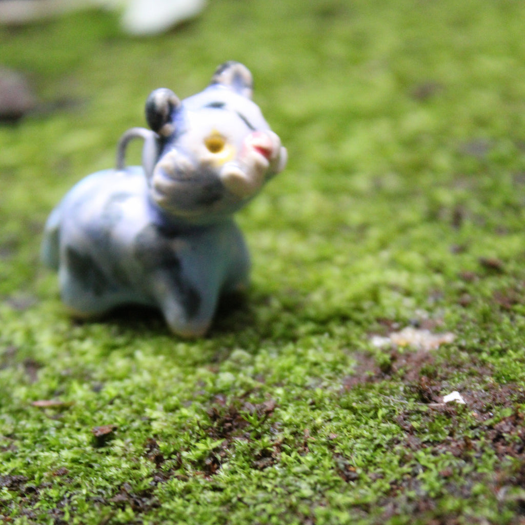 Derpy the Tiger Pendant — Handcrafted Ceramics