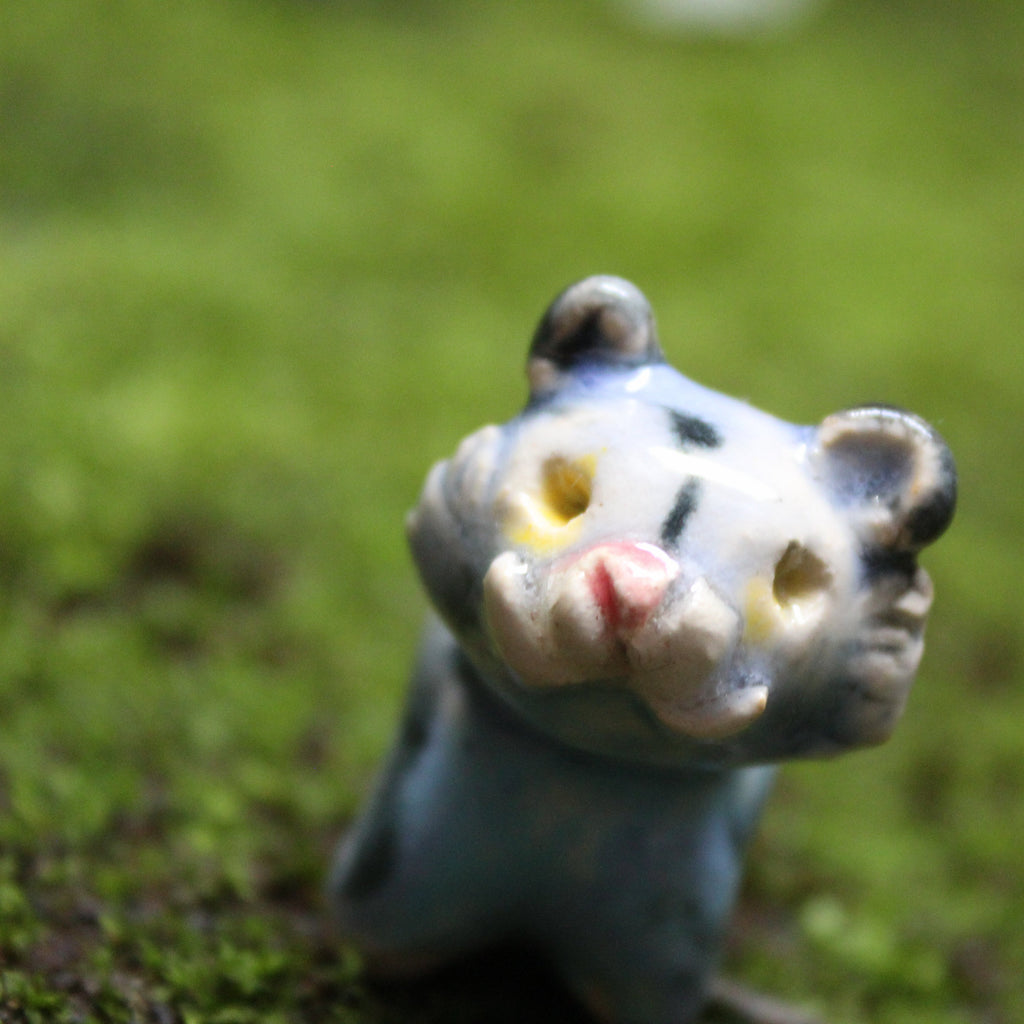 Derpy the Tiger Pendant — Handcrafted Ceramics