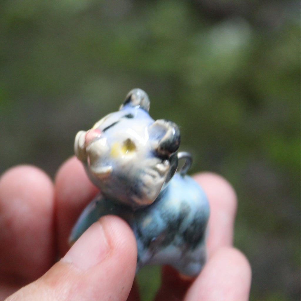 Derpy the Tiger Pendant — Handcrafted Ceramics