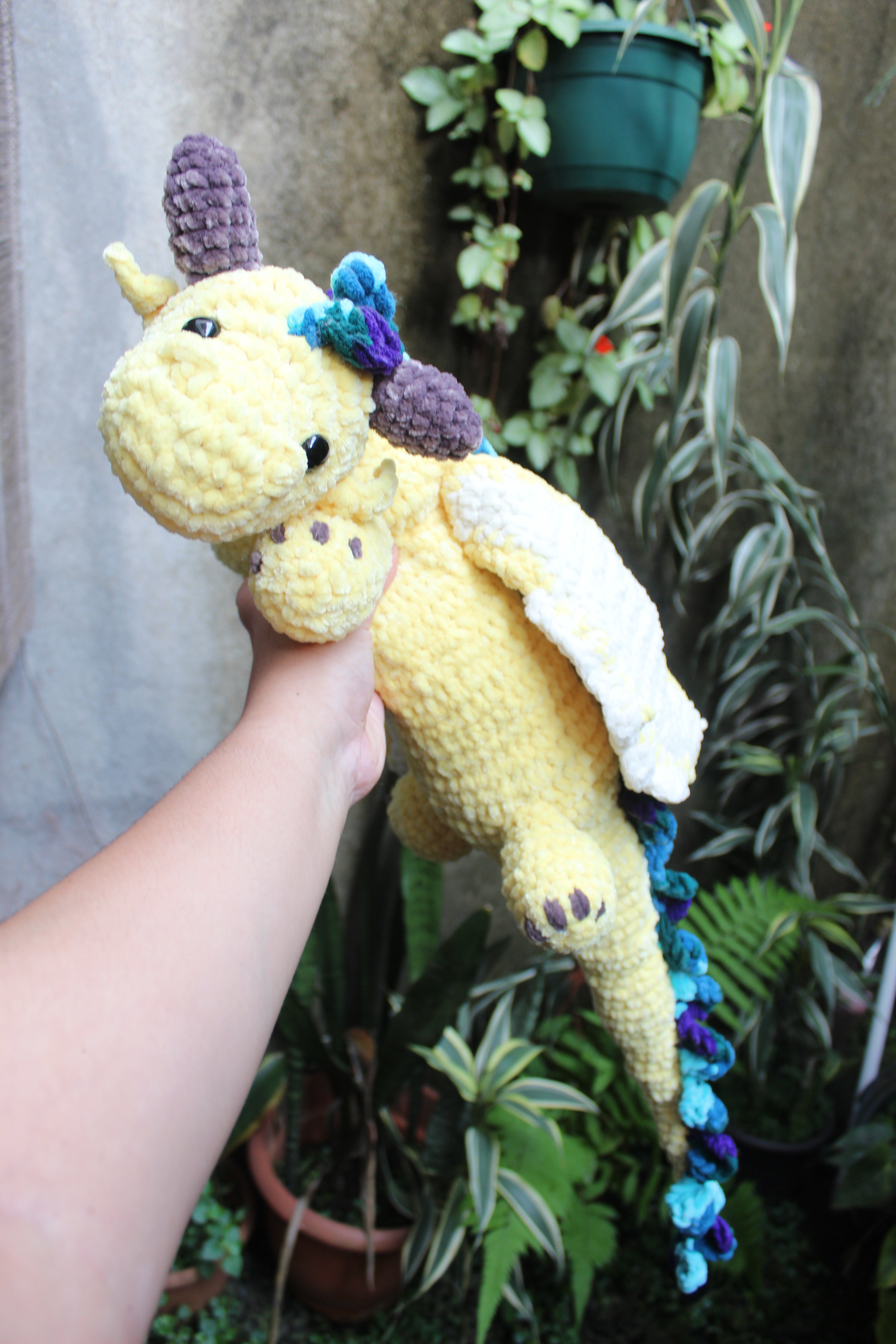 Dragón Amarillo — Amigurumi de Diseño